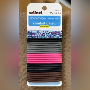 Hair Elastics / Hair Ties — Scunci, 27 Count
